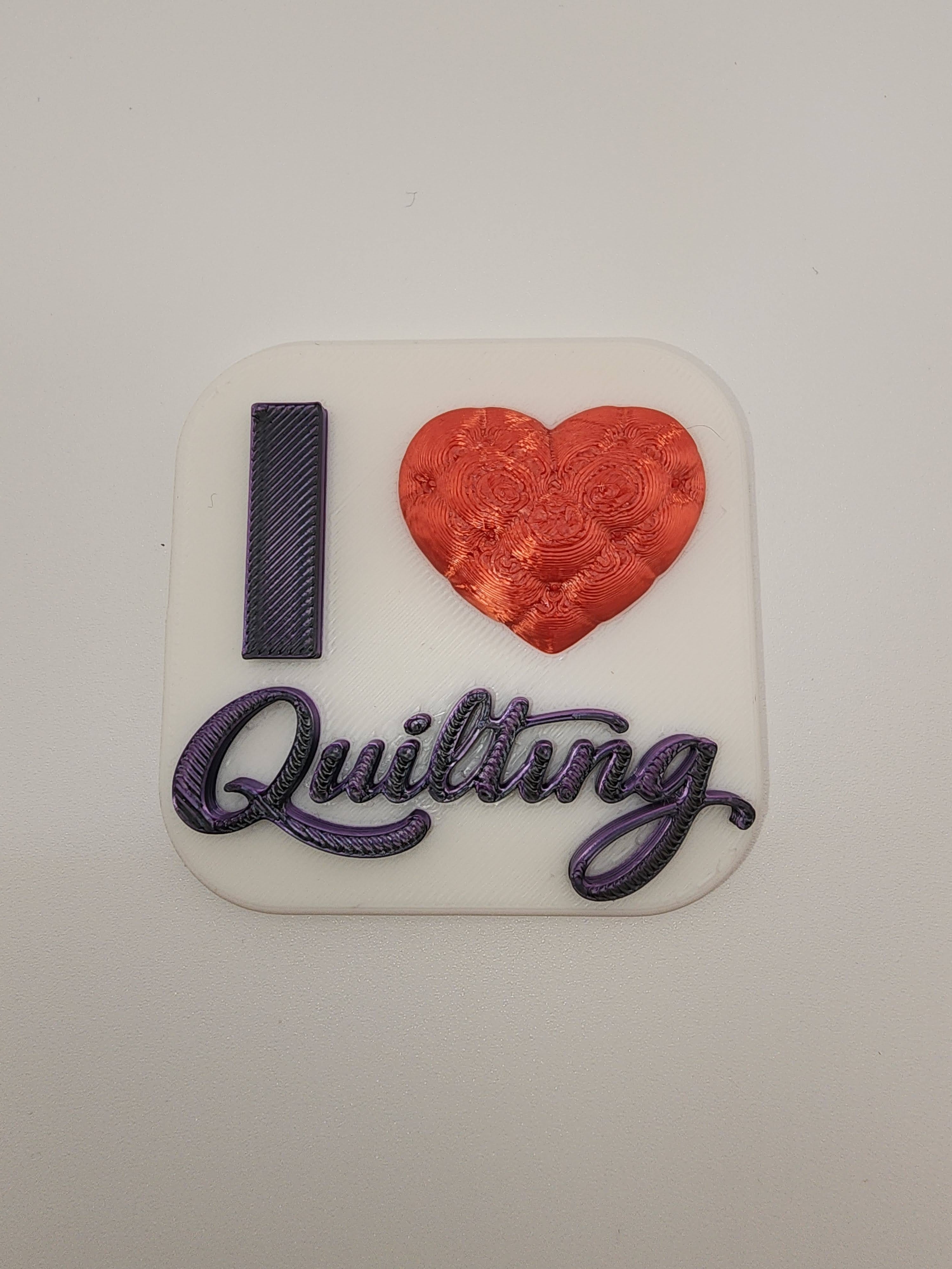 I ❤️ Quilting Magnet