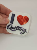 I ❤️ Quilting Magnet