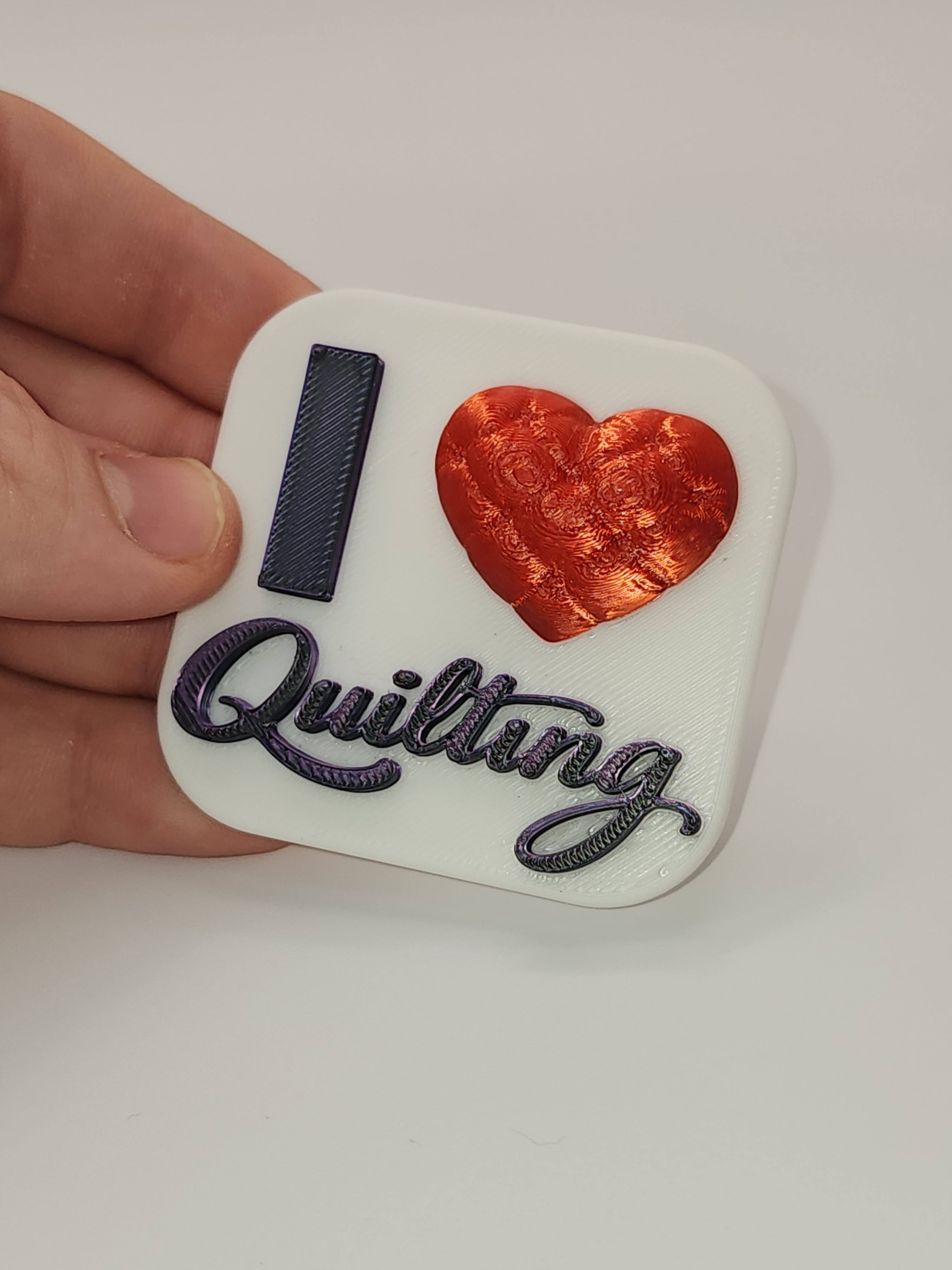 I ❤️ Quilting Magnet