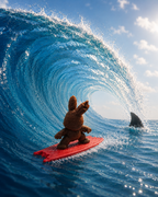 Mini — Chocolate Bunny Surf